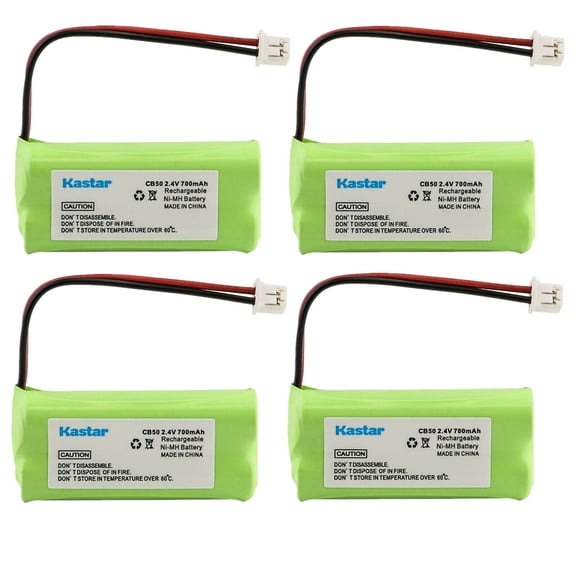 Kastar 4-Pack Ni-MH Battery 2.4V 700mAh Replacement for ChatterBox CB50-BATT CB50BATT Battery, ChatterBox CB-50, HJC CB-50 Tandem Pro Kit Standard Intercom System