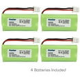 thumbnail image 1 of Kastar 4-Pack Ni-MH Battery 2.4V Replacement for BT162342 BT-162342 BT1623421 BT-1623421 BT166342 BT-166342 BT262342 BT-262342 BT266342 BT-266342 BT183342 BT-183342 BT283342 BT-283342 2SN-AAA40H-S-X2, 1 of 5