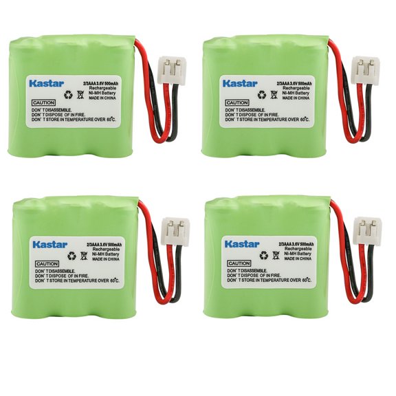 Kastar 4-Pack Ni-MH Battery 3.6V 500mAh Replacement for Cable & Wireless CWD 2000, Cable & Wireless CWD 3000, Hagenuk S900KX, KPN Telecom Orlando 100, Telecom Tie Ellepi, Radio Shack 23-1192