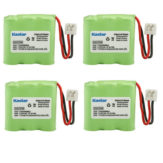 Kastar 4-Pack Ni-MH Battery 3.6V 500mAh Replacement for Cable & Wireless CWD 2000, Cable & Wireless CWD 3000, Hagenuk S900KX, KPN Telecom Orlando 100, Telecom Tie Ellepi, Radio Shack 23-1192