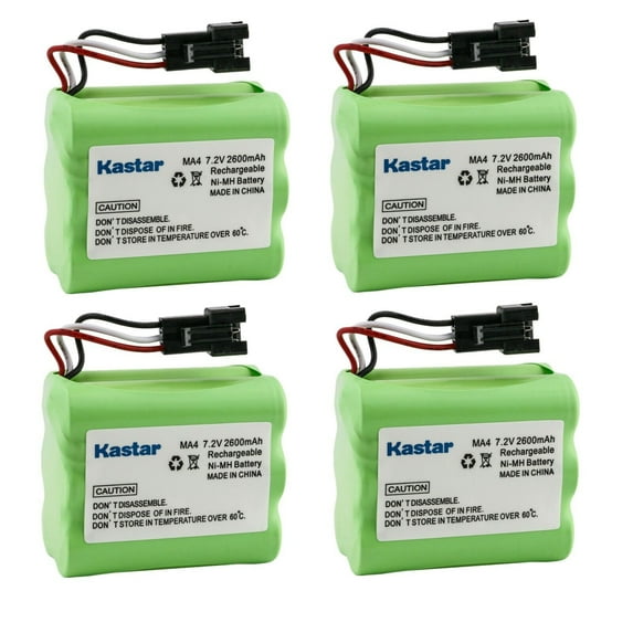 Kastar 4-Pack Ni-MH Battery 7.2V 2600mAh Replacement for Teac BP-R1 BP-R12EU BP-R1EU BP-R2 BP-R3 BP-R5 Replacement Battery, Teac R1 / R-1, R2 / R-2, R3 / R-3, R5 / R-5 Portable AM/FM Radio