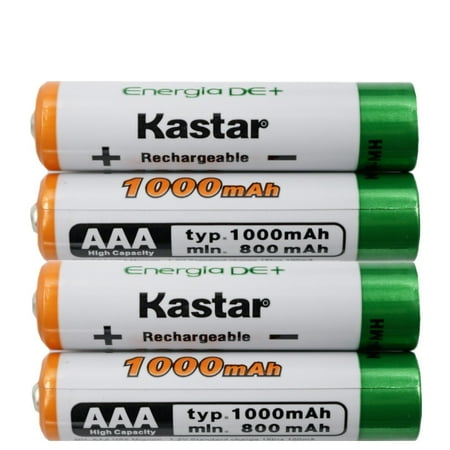 Kastar 4 Pcs Battery Replacement for Panasonic KX-TG4321B TG4322B TG4323B TG4324B TG4381 TG443SK TG444SK TG454SK TG465SK TG4731 TG4732 TG4732B TG4733 TG4733B TG4734 TG4734B TG4736B TG4741 TG4742