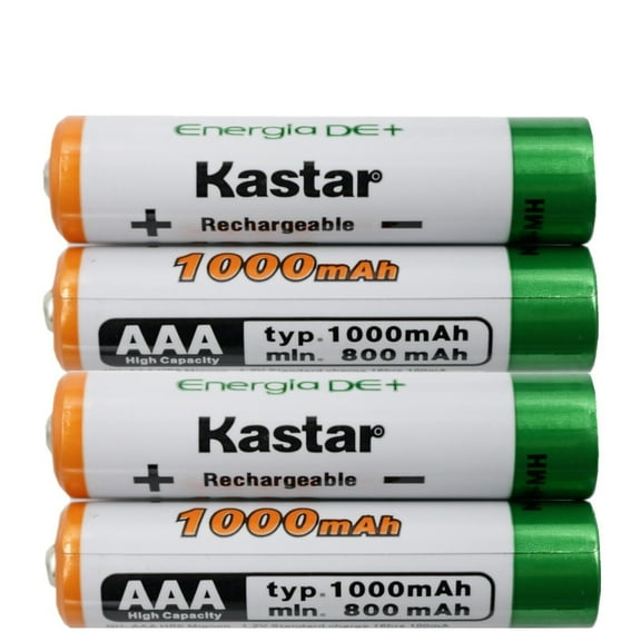 Kastar 4 Pcs Battery Replacement for Panasonic KX-TGF343B TGF344 TGF344B TGF345 TGF345B TGF350 TGF350N TGF352 TGF352N TGF353 TGF353N TGF372 TGF372S TGF373 TGF373S TGF374 TGF375 TGF375S TGF380 TGF380M