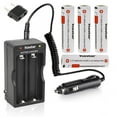 thumbnail image 1 of Kastar 4Pack Battery + Travel Charger Replacement for SLB26 Battery, Stinger 2020, ProTac HL 5-X USB, PolyTac 90 X USB, Right Angle Light, PolyTac X USB, ProTac 90 X USB, 1 of 9