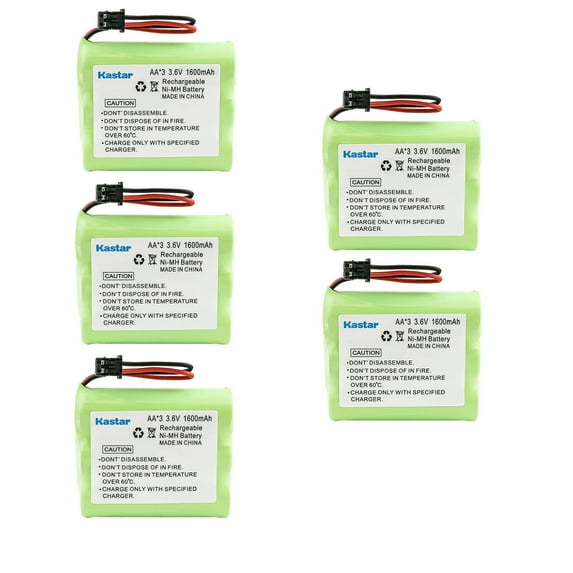 Kastar 5-Pack Battery Replacement for Uniden BBTY-0449001 BBTY0449001 BBTY0663001 24-148 24148 CP-355 CDU5160 CEZAI998 CXAI5198 CXAI5698 DXA6505 DXAI3288-2 DXAI3288 DXAI3882 DXAI4288-2 DXAI4588-2