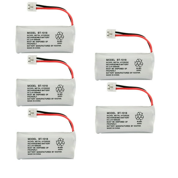 Kastar 5-Pack Battery Replacement for GE 27909 2-7909 27909EE1 27911 2-7911 27911EE1 27950 2-7950 27950EE1 27951 2-7951 27951EE1 27955 2-7955 27956 2-7956 27956FE1 28107 2-8107 28127 2-8127