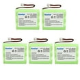thumbnail image 1 of Kastar 5-Pack Battery Replacement for AT&T HS8243, HS8255, HS8270, HS8271 1128, 1140, 1150, 1155, 1160, 1175, 1185, 1230, 1256, 1412, 1430, 1440, 1450, 1455, 1460, 1475, 1480, 1485, 2256, 2300, 2320, 1 of 3