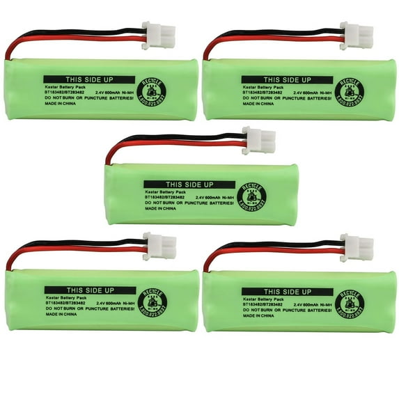 Kastar 5-Pack Battery Replacement for Vtech BT183482, BT283482 Battery, Vtech DS6422 DS6422-4, Vtech DS6423, Vtech DS6424, Vtech DS6425, Vtech DS6426, Vtech DS6472 DS6472-6, Vtech LS6400