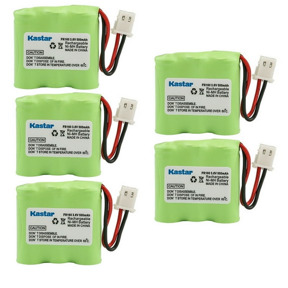 Kastar 5-Pack Ni-MH Battery 2/3AAA 3.6V 500mAh Replacement for Shortwave Radio Eton American Red Cross Microlink FR160, Eton Microlink ARCFR160WXR, Eton Microlink FR150 Weather Radio