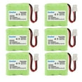 thumbnail image 1 of Kastar 6-Pack 3.6V 500mAh Ni-MH Battery Replacement for RADIO SHACK 239070, 239081, 9601834, SANIK 3SN2, 3SN3AAA30HSJ1 SONY S60530 SOUTHWESTERN BELL S60530 Cordless Phone, Eton FRX2 Weather Radio, 1 of 3