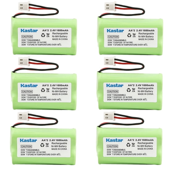 Kastar 6-Pack Battery Replacement for Radio Shack/Tandy NTM910, SPPN1000, SPPN1001, SPPN1003, SPPN1004, AT&T 50, Battery Biz B732, Dantona BATT-275242, BATT275242, BATT-50, BATT50, Vtech CS-6129-54
