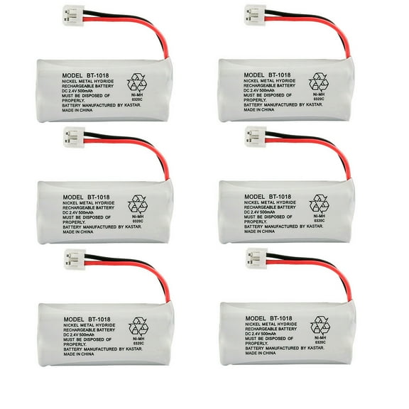 Kastar 6-Pack Battery Replacement for GE BT-800 BY0929 25210 2-5210 25250 2-5250 25423 2-5423 25424 2-5424 25425 2-5425 27902 2-7902 27902BE1 27902CE1 27903 2-7903 27903BE1 27903DE1 27903FE1