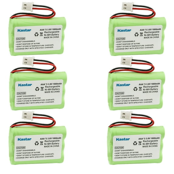 Kastar 6-Pack Battery Replacement for Motorola MBP481 MBP481-2 MBP481-3 MBP481-4 MBP481PU MBP482 MBP482-2 MBP482-3 MBP482-4 MBP482PU MBP483 MBP483-2 MBP483-3 MBP483-4 MBP483PU