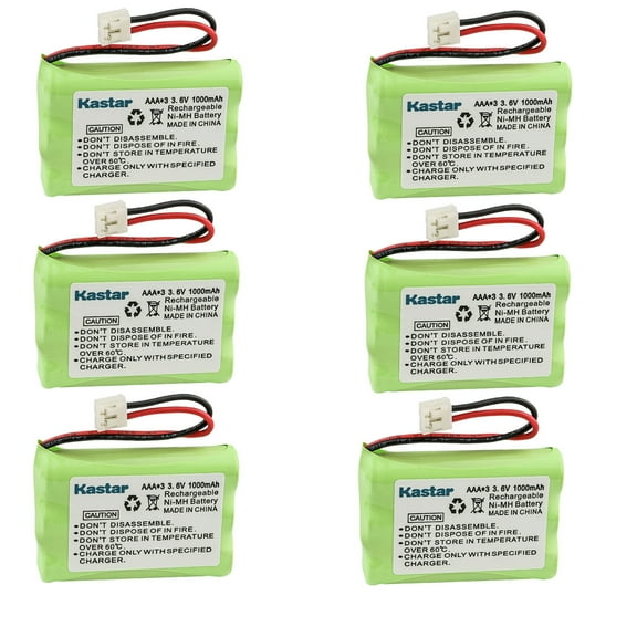 Kastar 6-Pack Battery Replacement for GE 29115 29407 29510 29512 29514 29519D 295522D 29626 29630A 29631 29632 29639 29670 29672 521819A 52311 52319 52459 5-2459 52522 5-2522 52523 5-2523 52533