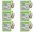 thumbnail image 1 of Kastar 6-Pack Battery Replacement for Summer Infant Baby Monitor 29710 29740 29580 29590 29610 29620 29630 29710 29740 29790 29940 36014 36034 Baby Monitor, Summer Infant #29580-10 #29270-10, 1 of 3