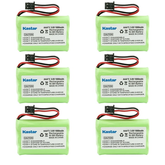 Kastar 6-Pack Battery Replacement for Uniden TRU-226 TRU226 TRU9260 TRU9260-2 TRU92603 TRU92604 TRU-9260 TRU-9260-2 TRU-9260-3 TRU-9260-4 TRU9280 TRU92802 TRU92803 TRU92804 TRU-9280 TRU-9280-2
