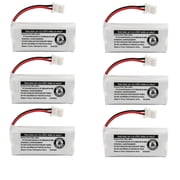 Kastar 600mAh Power Battery for AT&T Cordless Phones, BT162342/BT262342, 6 Pack