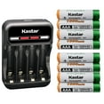 thumbnail image 1 of Kastar 8-Pack AAAJ 1.2V 1000mAh Ni-MH Battery and CMH4 Charger Compatible with Panasonic KX-TG70C KX-TG71CN KX-TG80C KX-TG80CN BK40AAABU HHR-55AAABU HHR-65AAABU HHR-75AAA/BU HHR-4DPA/4B, 1 of 9