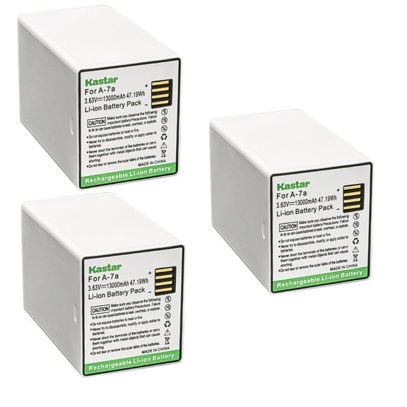 Kastar A-7a Battery 3-Pack Replacement for Arlo Pro 3 Floodlight Camera (VMA5410 VMA5410-10000S), VMA5600 VMA5600-20000S, VMS5242 VMS5242-2CCNAS VMS5242-4CCNAS, FBK1101 FBK1101-1SCNAS Security Camera