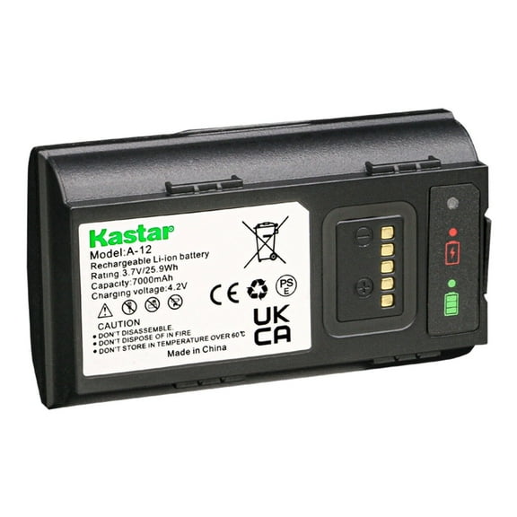 Kastar A12 Battery 1-Pack 3.7V 7000mAh Replacement for Arlo A-12 308-50025-03 A6E31BA7014F7 VMA2400 AVD2001 AVD2001B FC9C98018288 ABY11CKS016CD 272-50114-01, Arlo Essential Wire-Free Video Doorbell