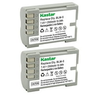 Kastar BLM5 Battery 2-Pack Replacement for Olympus BLM-5, PS-BLM5, EA-BLM5 Battery, Olympus BCM-5 Charger, Olympus E-1 E1, E-3 E3, E-30 E30, E-5 E5 Camera, Olympus HLD-4 Battery Grip