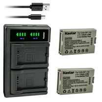 Kastar BP-110 Fully Decoded Battery 2-Pack and LTD2 USB Charger Compatible with Canon VIXIA HF R20 HFR20, VIXIA HF R20 Red, VIXIA HF R20 Silver, VIXIA HF R200 HFR200, VIXIA HF R21 HFR21 Camera