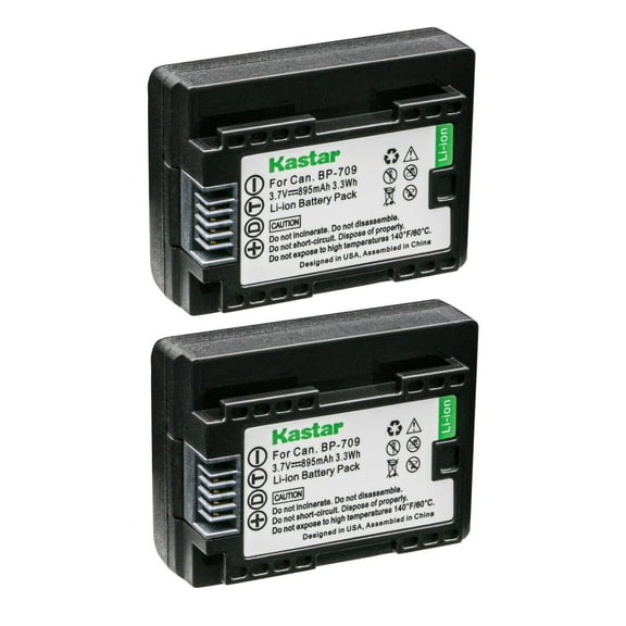 Kastar BP-709 Battery 2-Pack Replacement for Canon VIXIA HF R700 HFR700, VIXIA HF R800 HFR800, LEGRIA HF M36 HFM36, LEGRIA HF M38 HFM38, LEGRIA HF M46 HFM46, LEGRIA HF M52 HFM52 Camera
