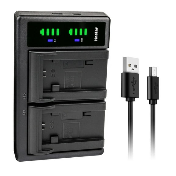 Kastar BP-709 LTD2 USB Battery Charger Compatible with Canon VIXIA HF R60 HFR60, VIXIA HF R62 HFR62, VIXIA HF R70 HFR70, VIXIA HF R72 HFR72, VIXIA HF R80 HFR80 Camera