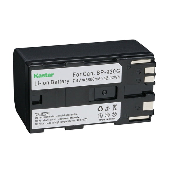 Kastar BP-930G Battery 1-Pack Replacement for Canon G10 G10Hi G15Hi G20Hi G30Hi G35Hi G45Hi G1000 G1500 G2000 GL1 GL-1 DM-GL1 GL2 GL-2 DM-GL2 MV1 MV10 MV10i MV20 MV20i MV100 MV100i MV200 MV200i Camera