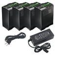thumbnail image 1 of Kastar BP-A100 Battery 4 Pack and D-Tap Rapid Charger for Canon BP-A Series BP-A30 BP-A60 BP-A65 BP-A68 BP-A90 BP-A100 0870C002 Battery, CG-A10 CG-A20 Charger, EOS C700 PL 4K Cinema PL C 700 Camera, 1 of 7