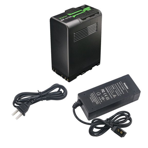 Kastar BP-U100 Battery 1 Pack and D-Tap Rapid Charger for Sony PMW-EX1 PMW-EX1R PMW-EX3 PMW-EX3R PMW-EX160 PMW-EX260 PMW-EX280 PMW-F3 PMW-F3K PMW-F3L XDCAM EX HD422 PHU-60K ILME-FX6 Camera