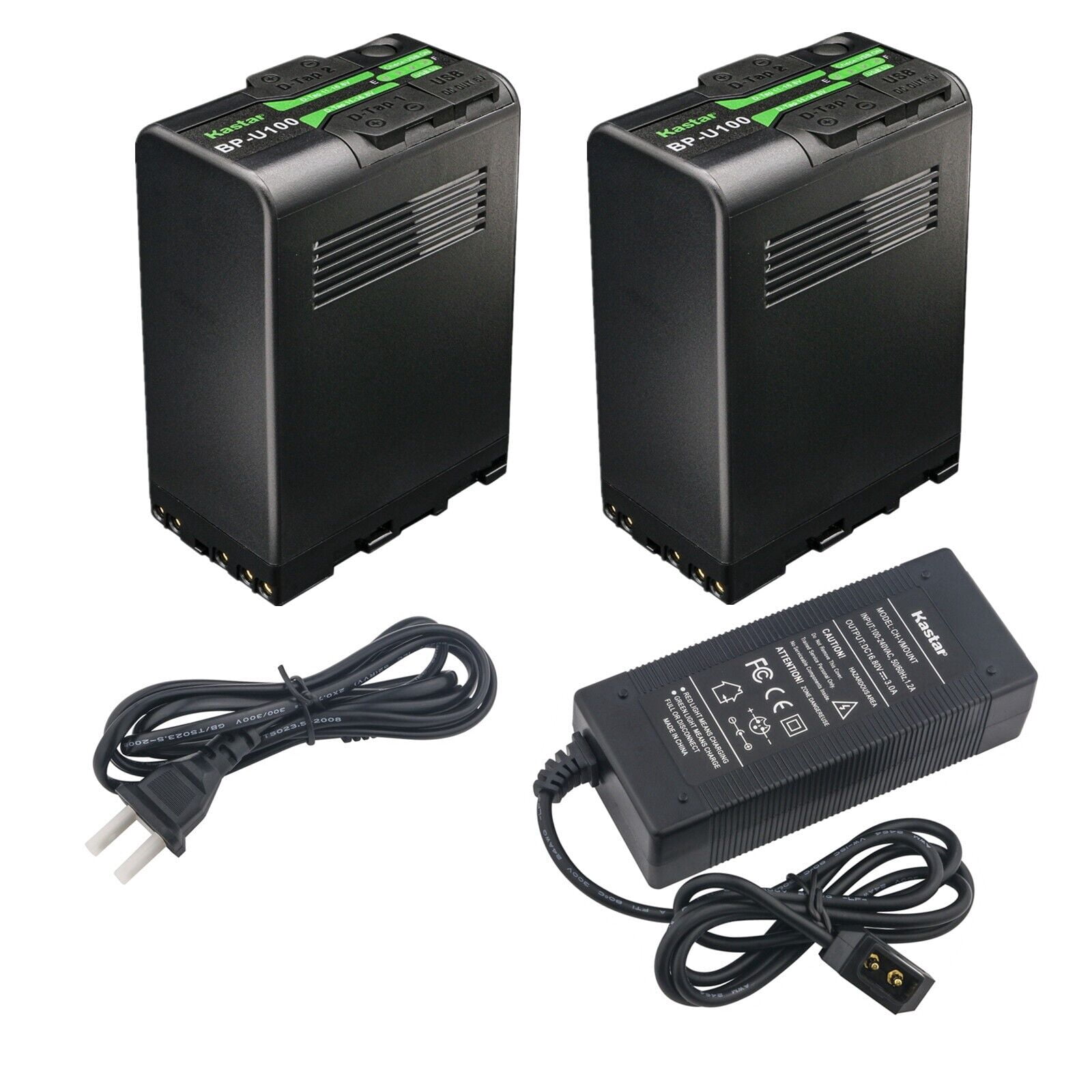 Kastar BP-U100 Battery & Dual D-Tap Fast Charger For Sony FS5, FS7, FX6, FX9 Cameras