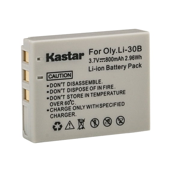 Kastar Battery 1-Pack Replacement for Olympus Li-30B Li30B Battery, Olympus Li-30C Li30C Charger, Olympus Stylus Verve Digital, Stylus Verve Digital S, µ-mini Digital, µ-mini Digital S Cameras