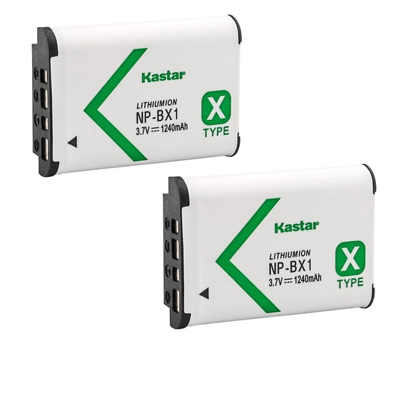 Kastar Battery (2-Pack) for NP-BX1, M8 and Cyber-Shot DSC-HX50V, HX300, RX1, RX1R, RX100, RX100 II, RX100M II, RX100 III, RX100M3, WX300, HDR-AS10, AS15, AS30V, AS100V, AS100VR, CX240, MV1, PJ275