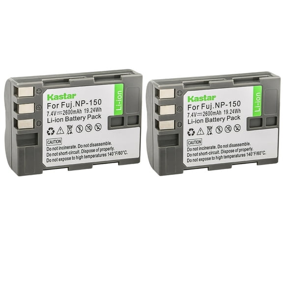 Kastar Battery 2-Pack Replacement for Fujifilm NP-150 NP150 FNP150 Battery, BC-150 BC150 Charger, Fujifilm FinePix IS Pro, Fujifilm FinePix S5 Pro, Fuji FinePix S5 Pro, Fuji FinePix IS Pro Camera