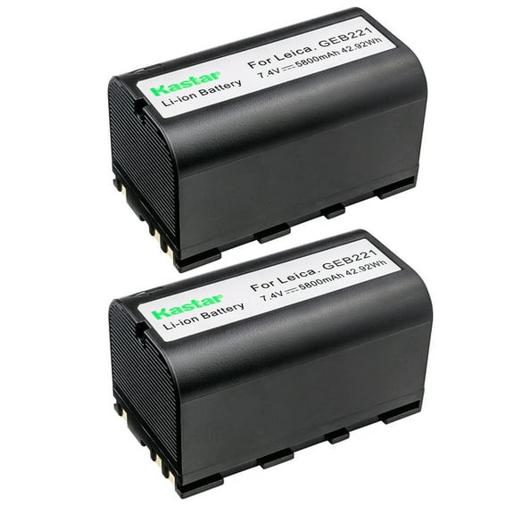 Kastar Battery 2-Pack Replacement for GEOMAX ZBA200 ZBA400 GEOMAX 724117 Survey Battery, GEOMAX ZT20 ZT80 ZT80+ Stonex R6+ Zenith 50 ZOOM 10 ZOOM 20 ZOOM 30 ZOOM 35 PRO ZOOM 80 Series Total Station