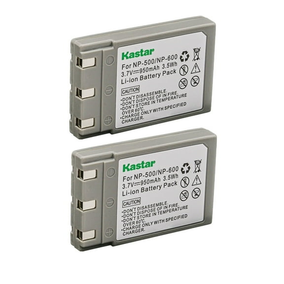 Kastar Battery 2-Pack Replacement for Konica DR-LB4, Minolta NP-500 NP-600 Battery, Konica Revio KD-310 KD-310Z KD-400Z KD-410Z KD-500Z KD-510Z, Minolta DiMage G400, DiMage G500, DiMage G600 Camera