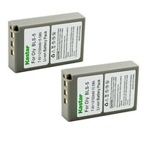 Kastar Battery 2-Pack Replacement for Olympus BLS-5, PS-BLS5 Battery, Olympus E-400, E-410, E-420, E-450, E-600, E-620, E-P1, E-P2, E-P3, E-PL1, E-PL1s, E-PL2, E-PL3, E-PL5, Stylus 1 Camera