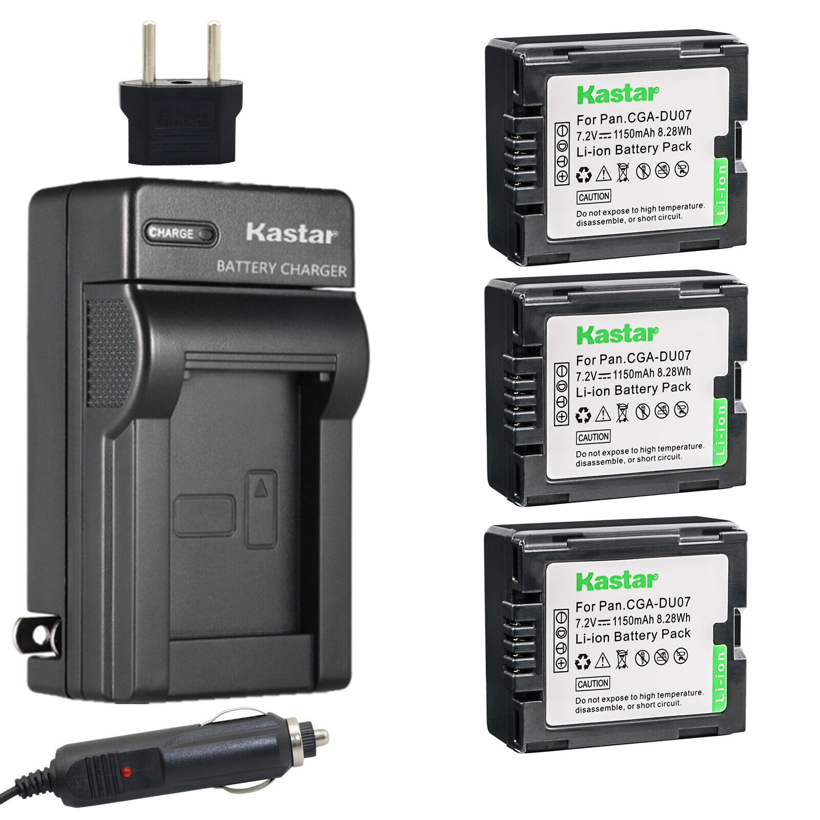 Vhbw 2x Batteria Per Panasonic CGR-DU06 – Sostituzione Per Videocamera, 1500mAh 7.2V Li-Ion, Senza Effetto Memoria