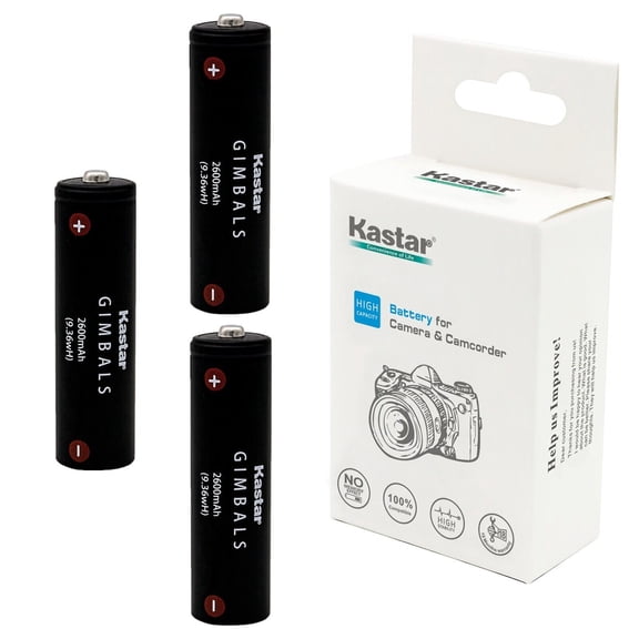 Kastar Battery 3-Pack Replacement for Feiyu AK2000 Gimbal, Feiyu AK4000 Gimbal, Feiyu AK4500 Gimbal Stabilizer, EVO GP Gimbal, EVO GP-PRO Gimbal, EVO RAGE3 Gimbal, EVO RAGE (Gen 1) Gimbal