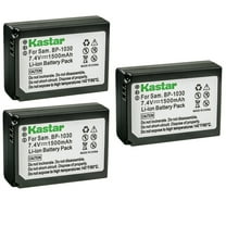 Kastar Battery 3-Pack Replacement for Samsung BP-1030 BP1030, ED-BP1030, BP-1130 BP1130, ED-BP1130 Battery, BC-1030 BC1030, BC-1030b BC1030b Charger