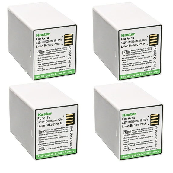 Kastar Battery 4-Pack 3.63V 13000mAh Replacement for Arlo A7 A-7a, A14 A-14a, 308-50019-02, 308-50034-01, 1INR19/66-4 Battery, Arlo FB1001 FB1001W FB1001100NAS FB1001-100NAS FB1001W-100NAS Camera