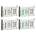 thumbnail image 1 of Kastar Battery 4-Pack Replacement for Pentax D-LI78 Battery, Pentax D-BC78 Charger, Pentax Optio L50, Optio M50, Optio M60, Optio S1, Optio V20, Optio W60, Optio W80, 1 of 3