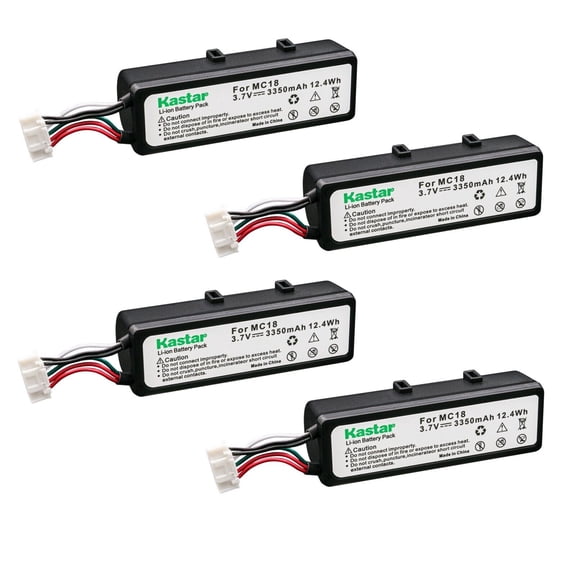 Kastar Battery 4-Pack Replacement for Zebra BTRY-MC18-27MAG-01 BTRYMC1827MAG01 Battery, Symbol MC18N0 MC18G-00-01A, Motorola Zebra MC18 MC18N0 MC18NO MC18A-00-01 Mobile Scanner Computer MC18G-09-10A