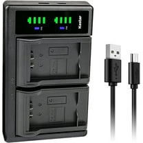 Kastar CGA-S006 LTD2 USB Battery Charger Replacement for Panasonic Lumix DMC-FZ18K, Lumix DMC-FZ18S, Lumix DMC-FZ28, Lumix DMC-FZ28GK, Lumix DMC-FZ28K, Lumix DMC-FZ28S, Lumix DMC-FZ28EFK