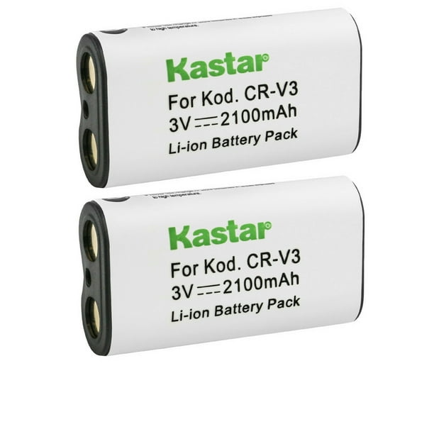 Kastar CR-V3 Battery 2-Pack Replacement for Kodak EasyShare CX4200