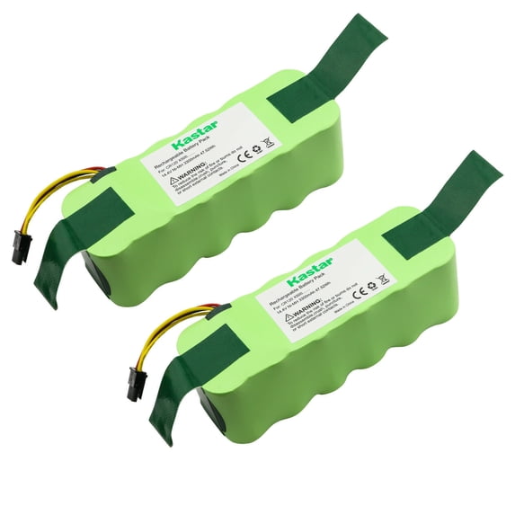 Kastar CR120 Battery (2 Pack), Ni-MH 14.4V 3300mAh, Replacement for ECOVACS LP43SC2000P, ECOVACS Deebot CR120, ECOVACS Deebot KK-8, ECOVACS Deebot X-500