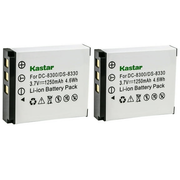 Kastar DS-8330 Battery 2-Pack Replacement for Vivicam v 8300s Vivicam x30 Vivicam x60 DP8330 DP8300 Voigtlnder Virtus W7 Virtus D8 Virtus D800 Virtus XM 8600 Camera