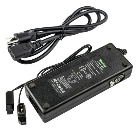 Kastar Dual D-Tap Charger with 4-pin XLR DC Compatible with Mini V-Mount V-Lock, Godox VL200 LED Light, Rotolight and Dracast Lighting Systems, Led Studio Lights, Video Lights, Monitors