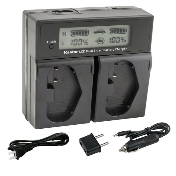 Kastar Fully Decode LP-E19 Battery LCD Dual Fast Charger Replacement for Canon Canon LP-E19 LP-E19N, LP-E4 LP-E4N, US 5751B002 Camera Battery, Canon LC-E4 LC-E4N, LC-E19 LC-E19N Charger